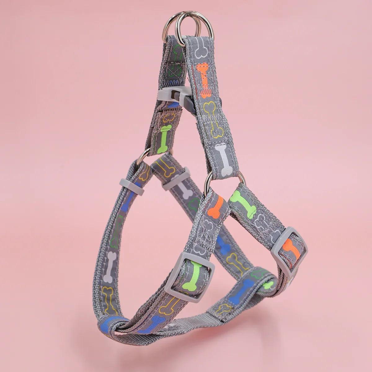 Hondentuig en Riem Set Verstelbaar Comfortabel Reflecterend Duurzaam Nylon Veilig en Stijlvol - Ruffy