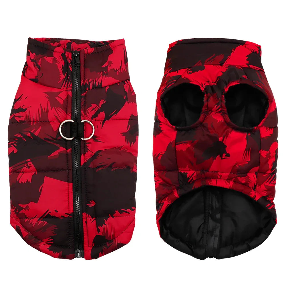Luxe Warme Winterjas Voor Honden Camouflage - Ruffy