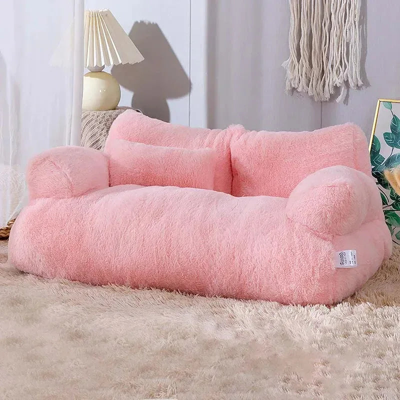 Luxe Kattenbed Sofa-Design Pluche Comfort Duurzaam Machinewasbaar Beschikbaar in S en L - Ruffy