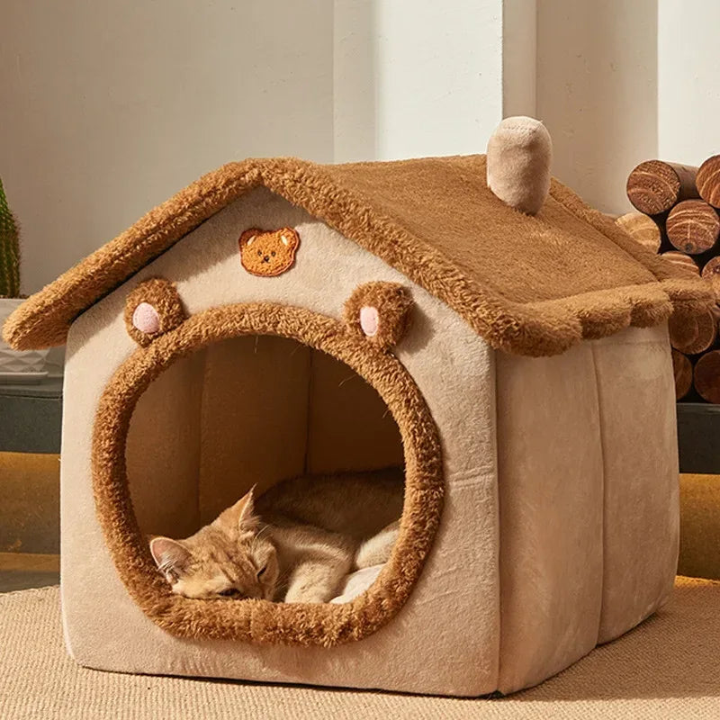 Kattenhuis Pluche Comfort Ruim Duurzaam Elegant Ontwerp Gemakkelijk Schoon te Maken 45x40x45cm - Ruffy