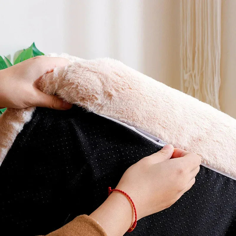Luxe Kattenbed Sofa-Design Pluche Comfort Duurzaam Machinewasbaar Beschikbaar in S en L - Ruffy
