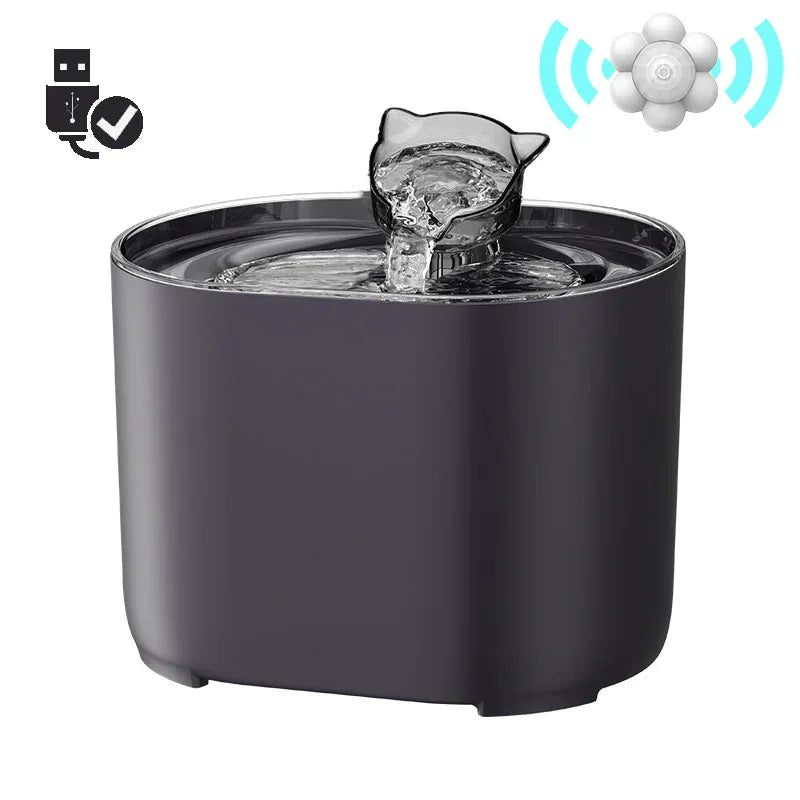 USB Elektrische Kattenwaterfontein Met Autofilter Geluidloos Recirculerend Water Verbeterde Hydratatie Hygiëne - Ruffy