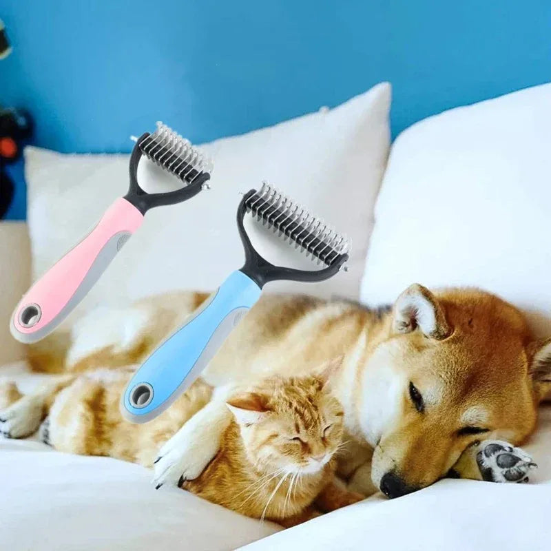 Honden Haar Multifunctionele Verzorgings Borstel - Ruffy
