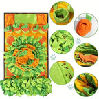 Snuffelmat voor honden Slowfeeder Zacht Duurzaam Gemakkelijk schoon te maken 80x60cm - Ruffy