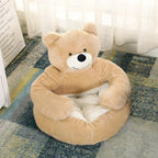 Knus Hondenbed Berenknuffel Design Warm Ondersteunend Gemakkelijk Schoon te Maken Beschikbaar in 46cm - Ruffy