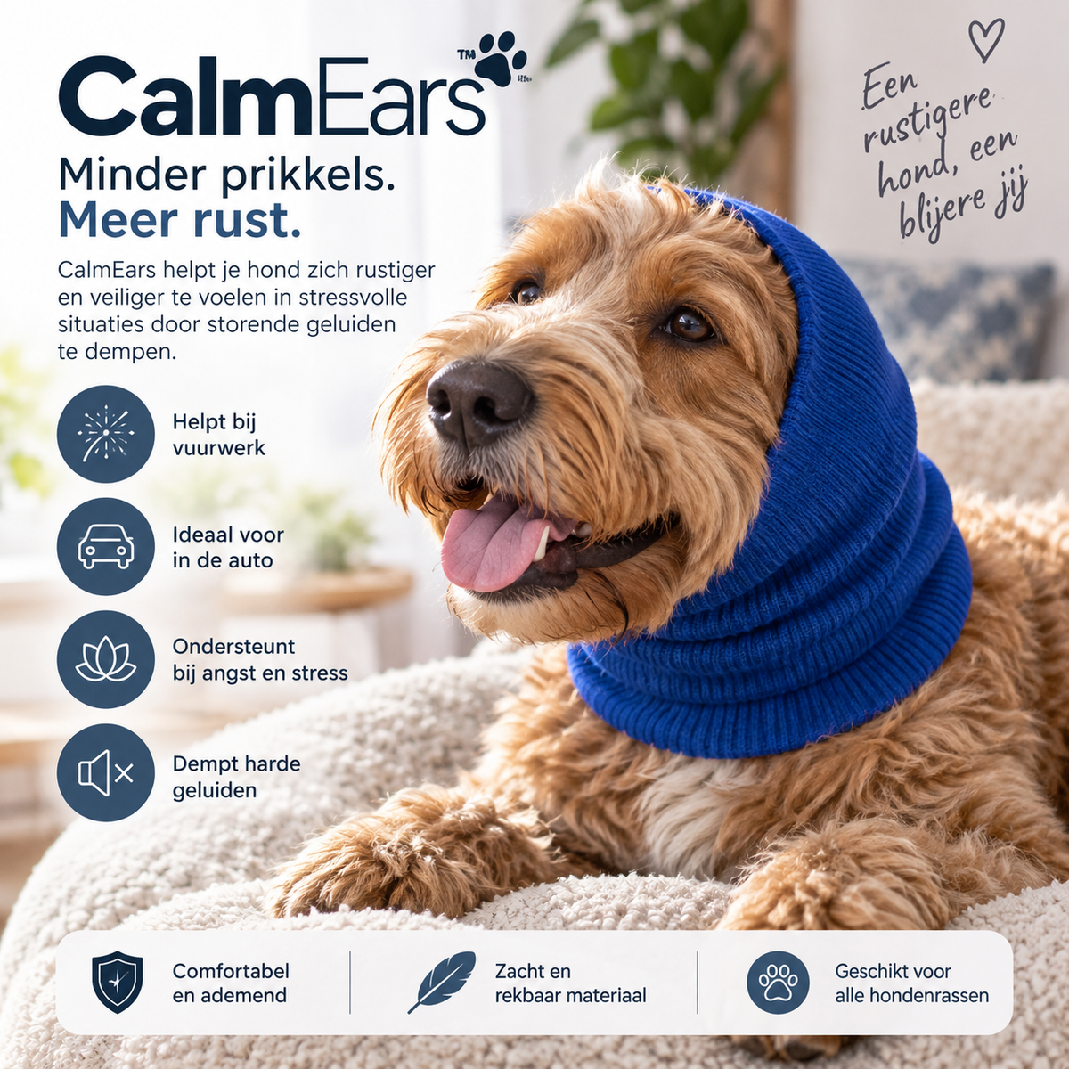 CalmEars™ Kalmerende Hondenhood