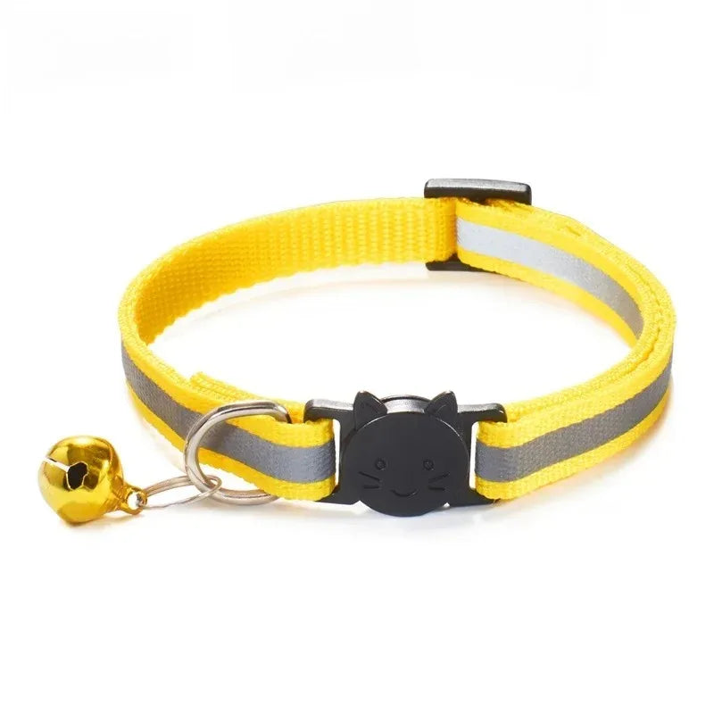 Reflecterende Kattenhalsband met Veiligheids Breakaway Lichtgewicht Verstelbare Pasvorm 19-32cm Nylon - Ruffy
