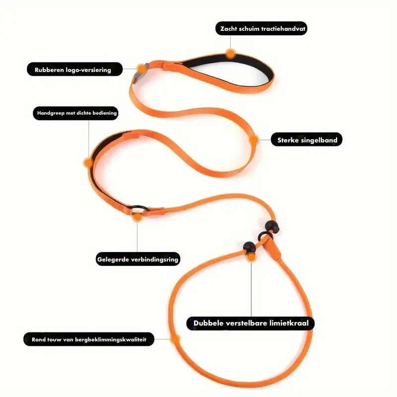 Reflecterende Nylon Hondenriem Glow-In-Dark Comfortabele Grip Duurzaam Veilig Voor Nachtelijke Wandelingen - Ruffy