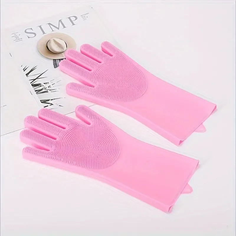 Silicone Badhandschoenen voor Honden Massage en Verzorging Vachtontharing Stressvrij Baden - Ruffy