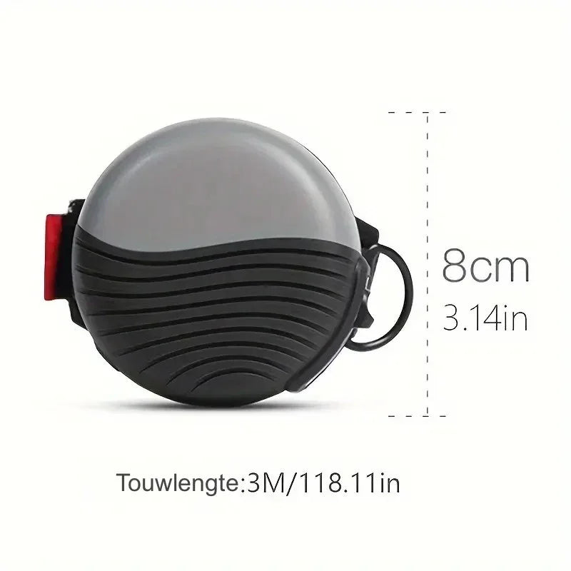 Intrekbare Hondenriem Handenvrij Duurzaam Nylon Polsband Comfortabel 3 Meter Lengte Polyester - Ruffy