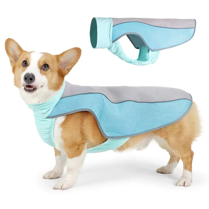 Dog Cooling Vest Cooling Multi-layer Design Adjustable Fit Reflective Overheat Protection
