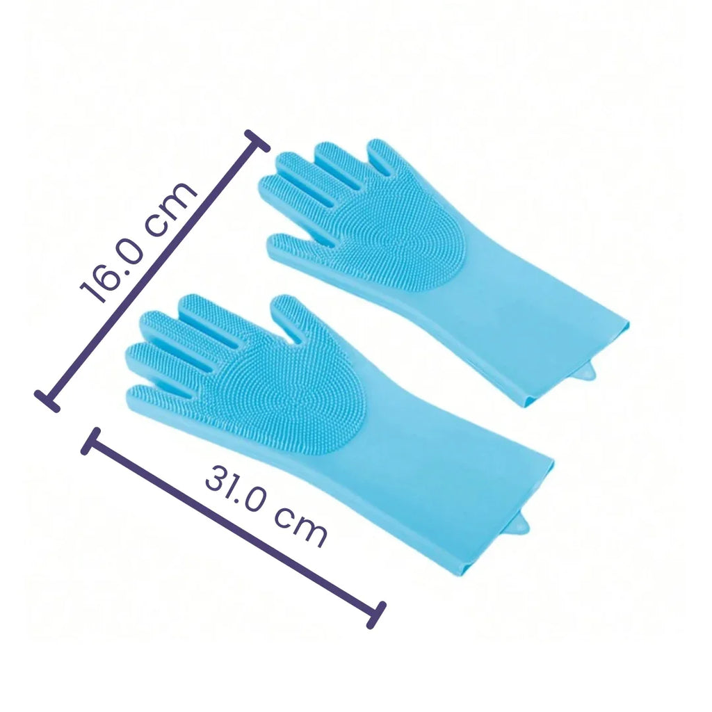 Magic Silicone Handschoenen Huisdieren Ontharing Bad Massage Veelzijdig Comfortabel Gemakkelijk Schoon te Maken Rubber - Ruffy