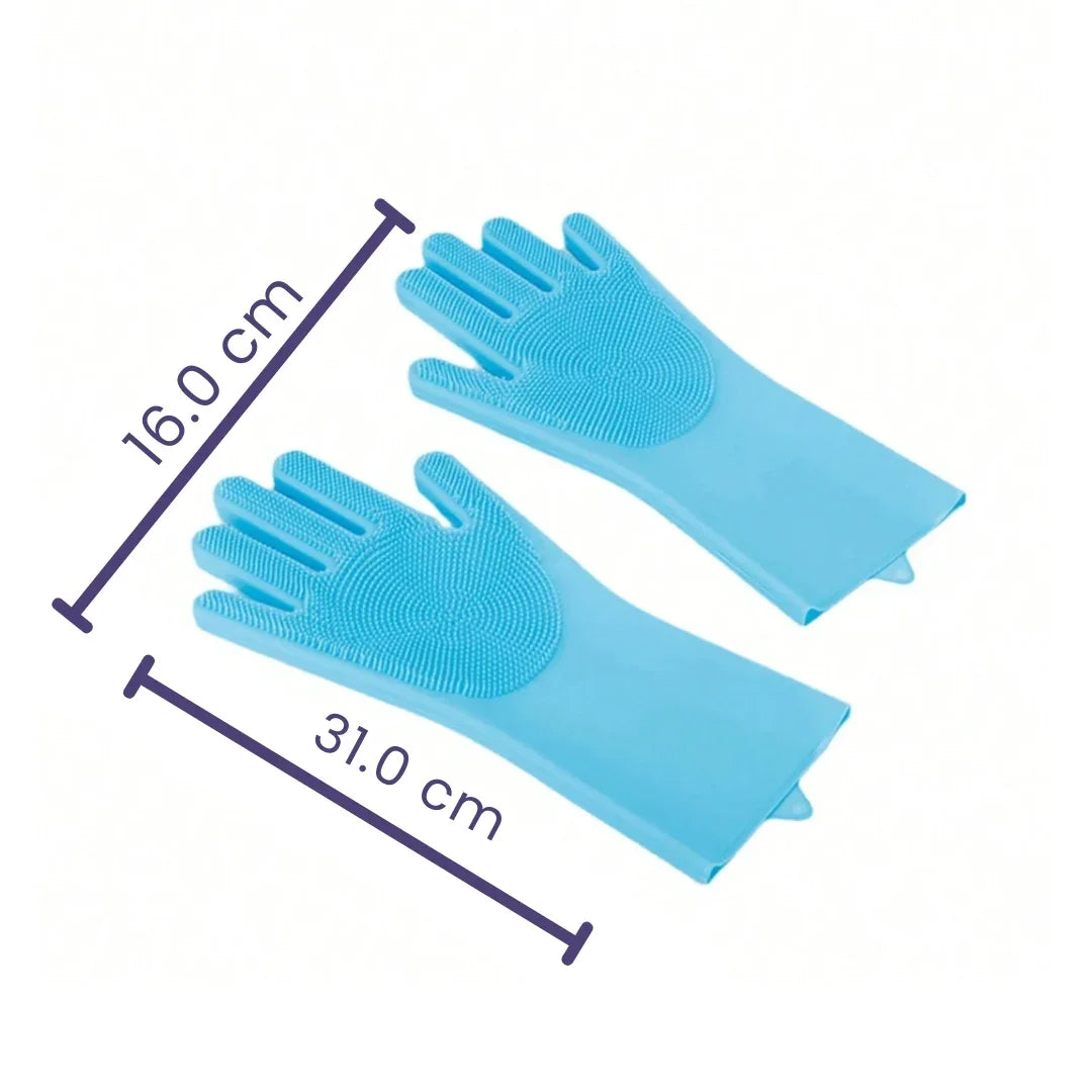 Magic Silicone Handschoenen Huisdieren Ontharing Bad Massage Veelzijdig Comfortabel Gemakkelijk Schoon te Maken Rubber - Ruffy