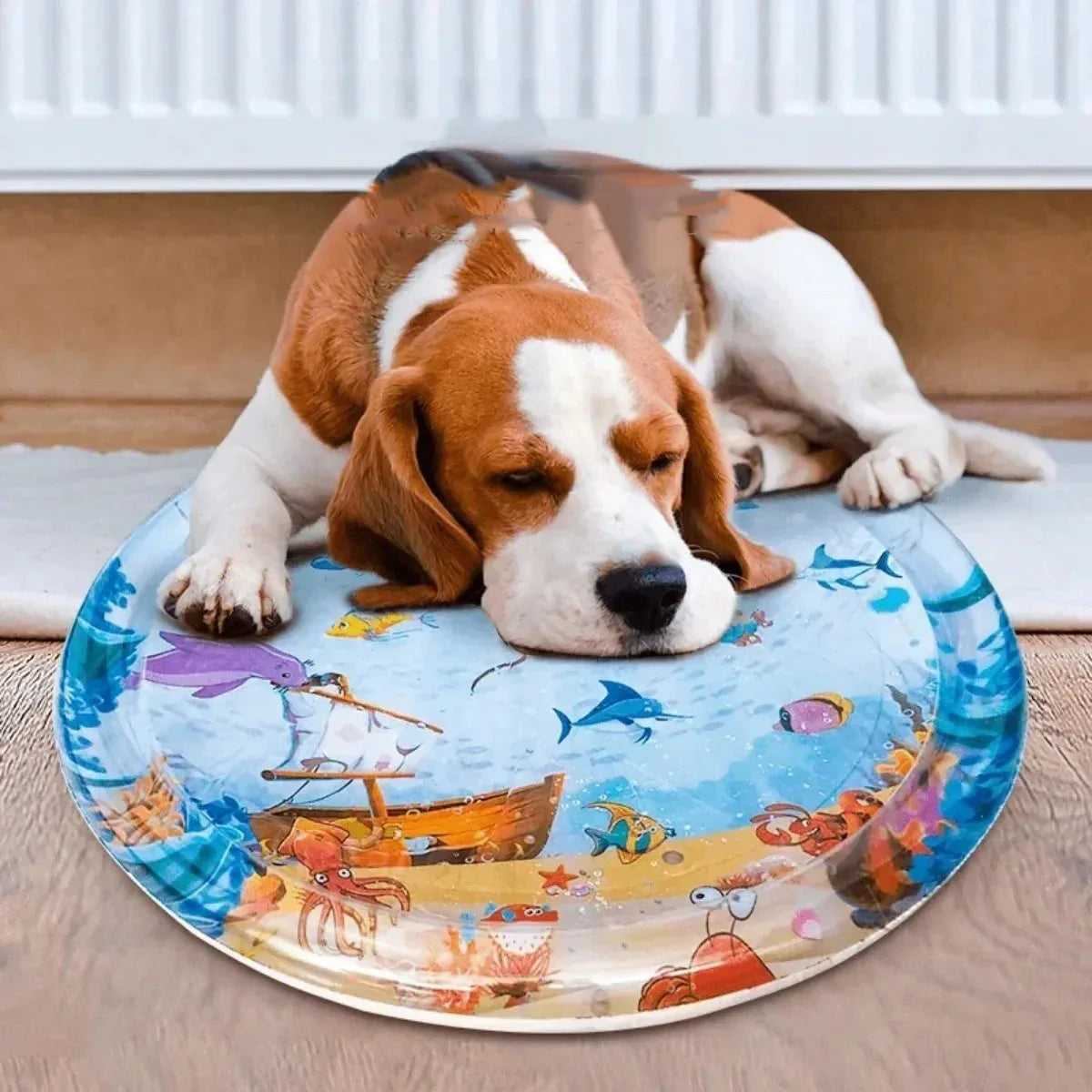 Lichtgewicht verkoelende Pet Mat met Duurzaam PVC Handwasbaar Ontwerp voor Zomer Comfort - Ruffy