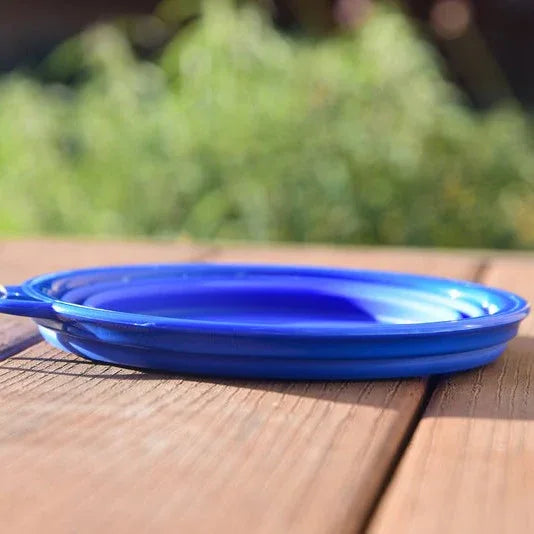Opvouwbare Siliconen Voerbak Compact Draagbaar BPA-vrij Duurzaam Multifunctioneel Gemakkelijk Schoon te Maken 600ml - Ruffy